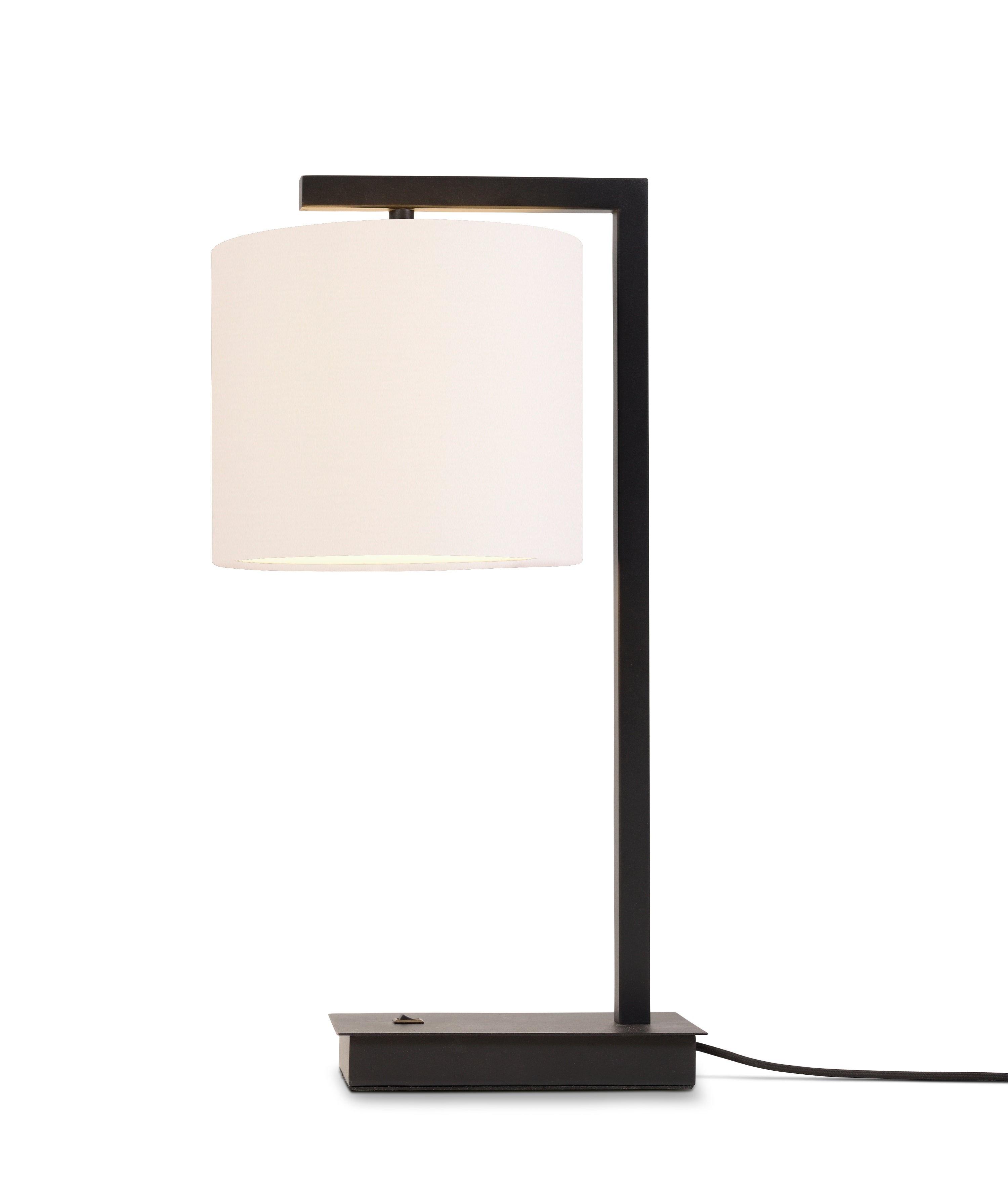 It's About Romi Tischleuchte Eisen/Schwarz Boston H.44cm/Schirm 18x15cm, weiß